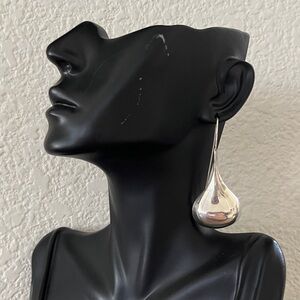 Sterling Silver Teardrop Dangle Earrings - Women's Jewelry